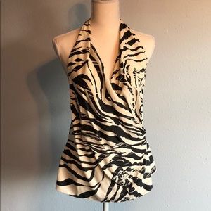 Lafayette 148 silk halter top